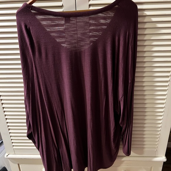 Women's Plum Long Sleeve Top - Picture 3 of 3